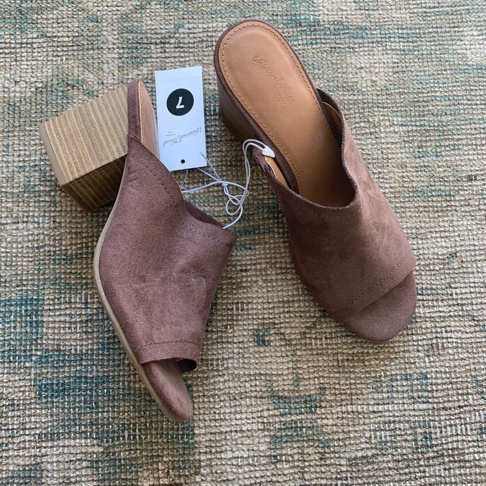 Brown Suede Heels